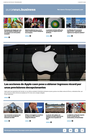 Cover of Euronews Business (Spanish) Compiled Edition