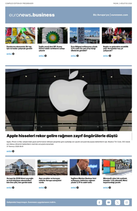 Cover of Euronews Business (Turkish) Compiled Editions