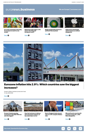 Cover of Euronews Business