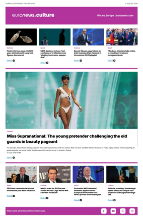 Cover of Euronews Culture and Sport Compiled Edition