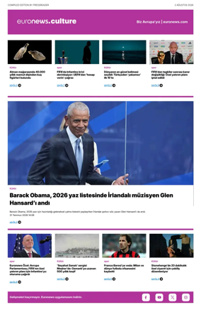 Cover of Euronews Culture and Sport (Turkish) Compiled Edition