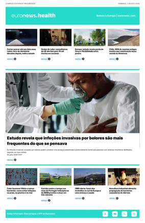 Cover of Euronews Health (Portuguese)
