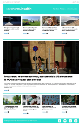 Cover of Euronews Health (Spanish) Compiled Edition