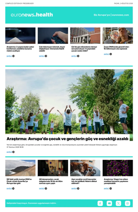 Cover of Euronews Health (Turkish) Compiled Edition