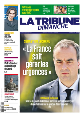 Cover of La Tribune Dimanche (France)