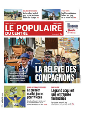 Cover of Le Populaire du Centre (Haute-Vienne)