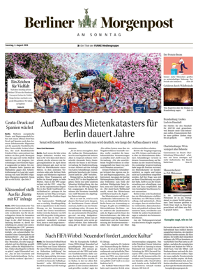 Cover of Berliner Morgenpost am Sonntag