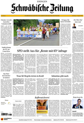 Cover of Schwabische Zeitung (Ehingen)