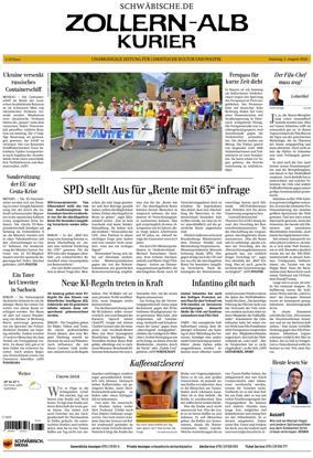 Cover of Zollern-Alb-Kurier (Balingen)