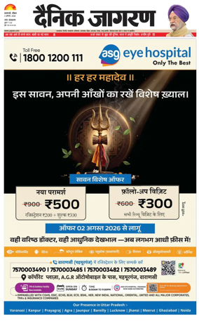 Cover of Dainik Jagran - Varanasi