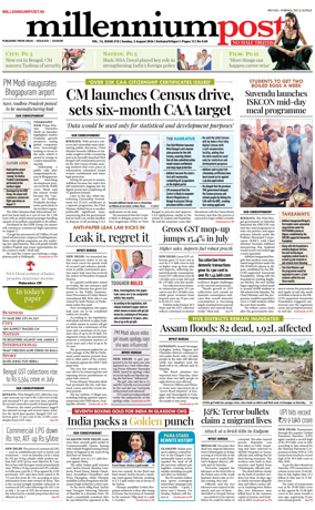 Cover of Millennium Post (Kolkata)