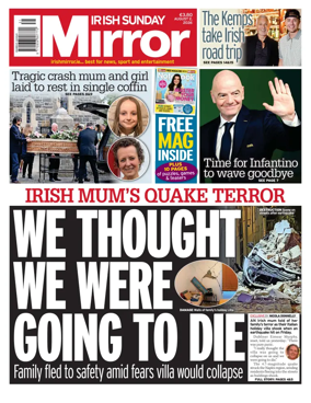 Cover of Irish Sunday Mirror