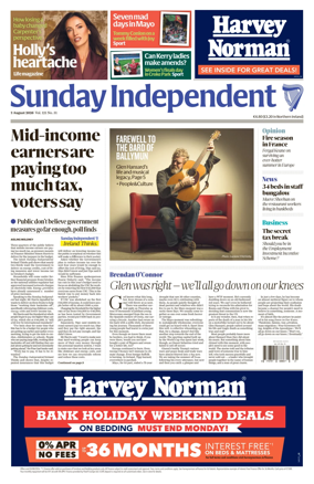 Cover of Sunday Independent (Ireland)