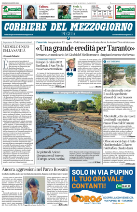 Cover of Corriere del Mezzogiorno (Puglia)