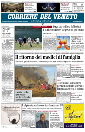 Cover of Corriere del Veneto (Vicenza e Bassano)