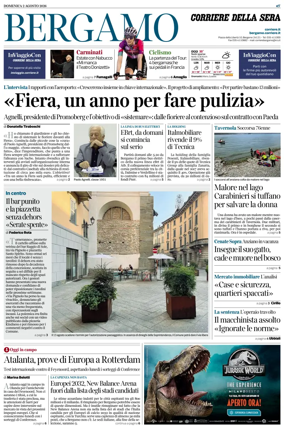 Cover of Corriere della Sera (Bergamo)