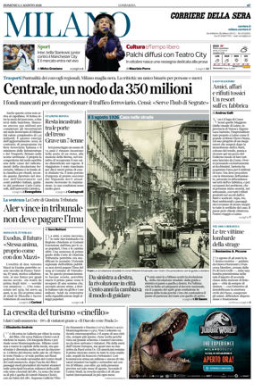 Cover of Corriere della Sera (Milano)