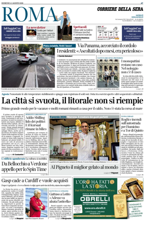 Cover of Corriere della Sera (Roma)