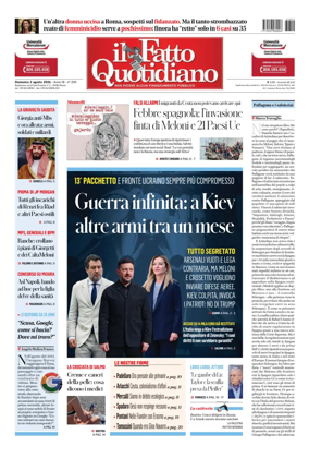 Cover of Il Fatto Quotidiano