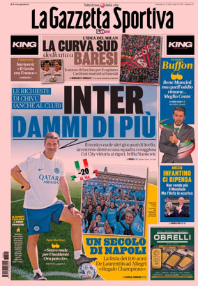 Cover of La Gazzetta dello Sport
