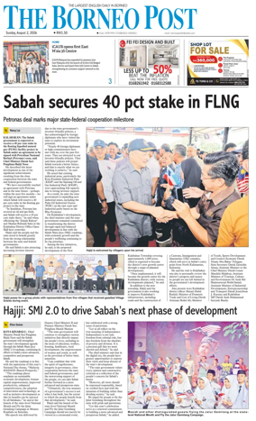 Cover of The Borneo Post (Sabah)