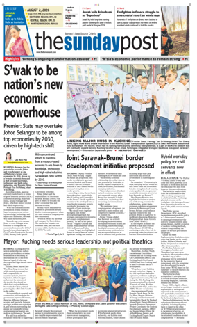 Cover of The Borneo Post (Sarawak)