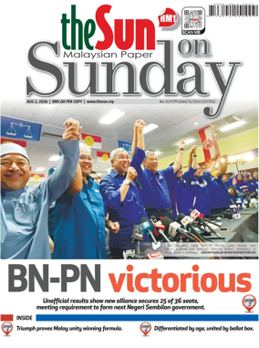 Cover of The Sun (Malaysia)