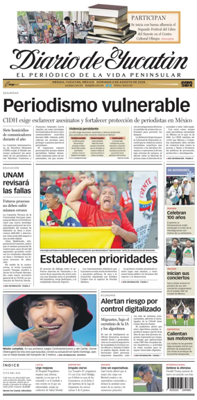 Cover of Diario de Yucatan