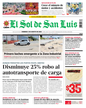 Cover of El Sol de San Luis Potosi