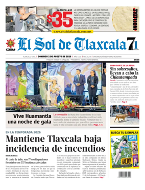 Cover of El Sol de Tlaxcala