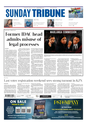 Cover of Sunday Tribune