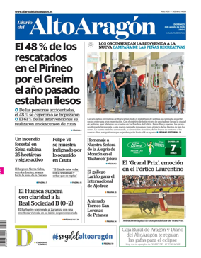 Cover of Diario del Alto Aragon