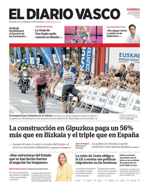 Cover of Diario Vasco (Bidasoa)