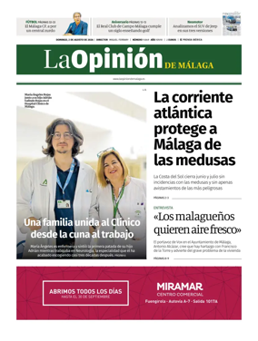 Cover of La Opinion de Malaga