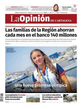 Cover of La Opinion de Murcia (Cartagena)