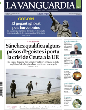 Cover of La Vanguardia (Catalonia - 1st edition)