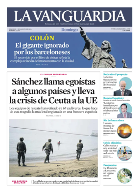 Cover of La Vanguardia