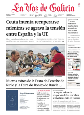 Cover of La Voz de Galicia (Viveiro)