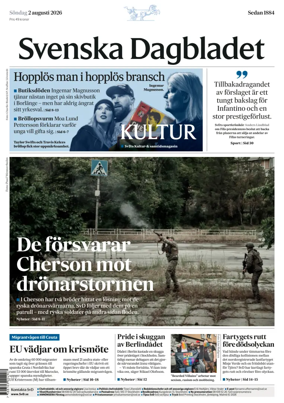 Cover of Svenska Dagbladet