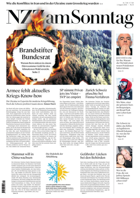Cover of Neue Zurcher Zeitung Sunday