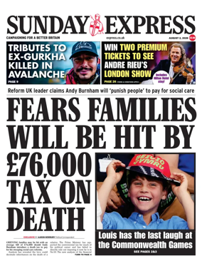 Cover of Sunday Express
