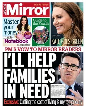 Cover of Sunday Mirror (Northern Ireland)