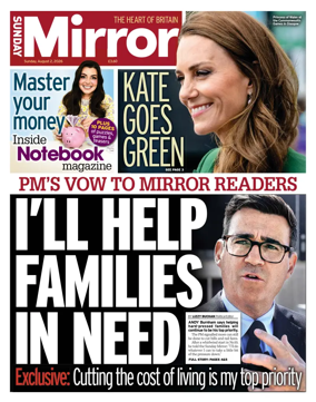 Cover of Sunday Mirror