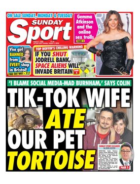Cover of Sunday Sport