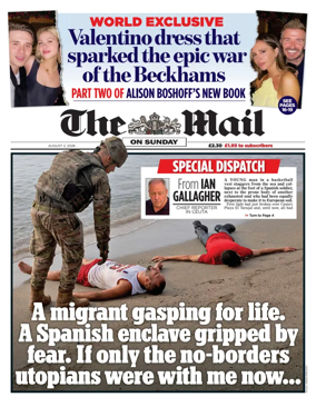 Cover of The Mail on Sunday