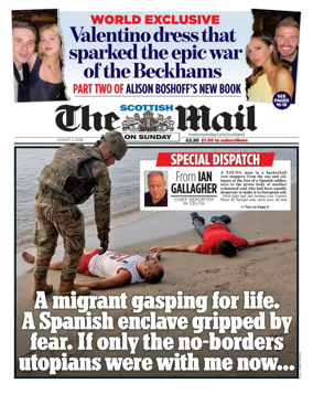 Cover of The Scottish Mail on Sunday
