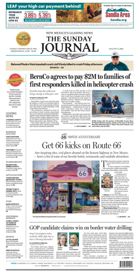 Cover of Albuquerque Journal