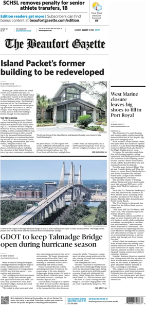 Cover of Beaufort Gazette (Sunday)