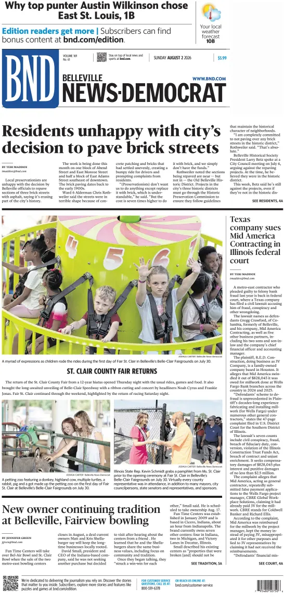 Cover of Belleville News-Democrat (Sunday)