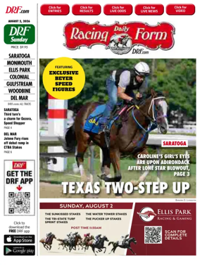 Cover of Daily Racing Form National Digital Edition